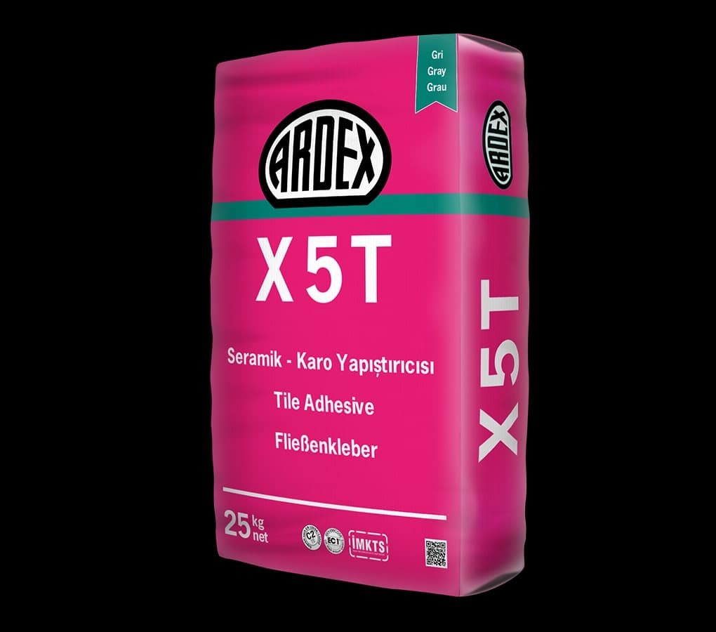 ARDEX X 5 T Seramik-Porselen Karo Yapıştırıcısı, Gri