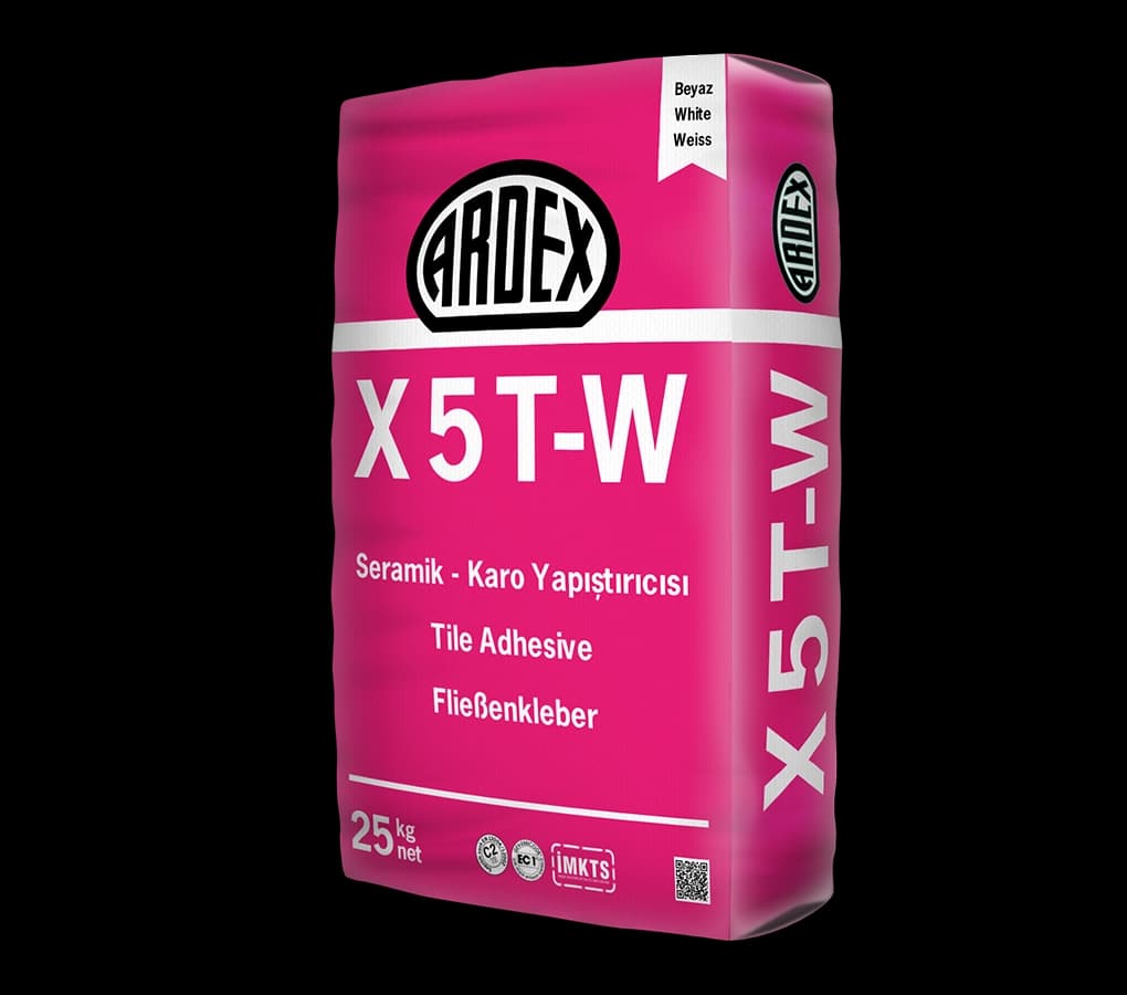 ARDEX X 5 T-W Seramik-Porselen Karo Yapıştırıcısı, Beyaz